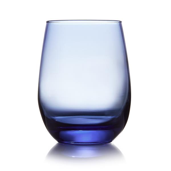Libbey Weinglass Stemless, schwarz, 12er Set