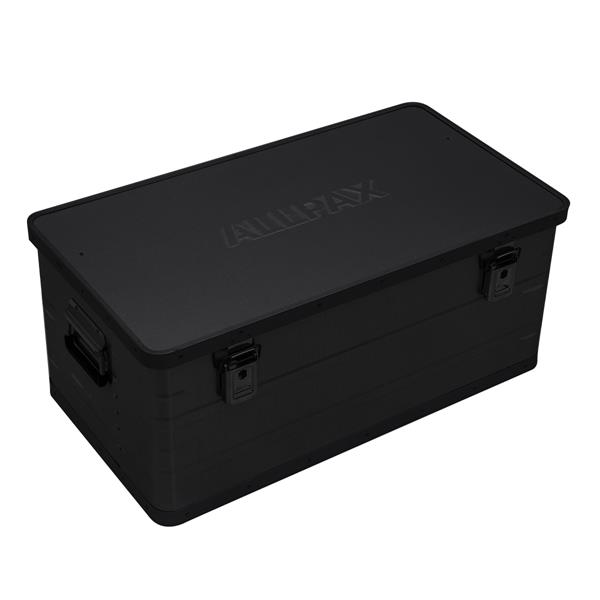 Transportbox Aluminium schwarz, 95 Liter
