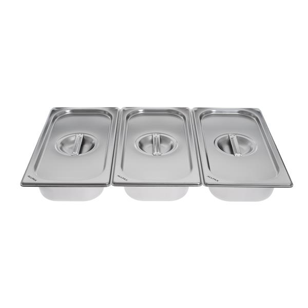 Panierschalen-Set – GN 1/3 Behälter mit Deckel, 3-teilig