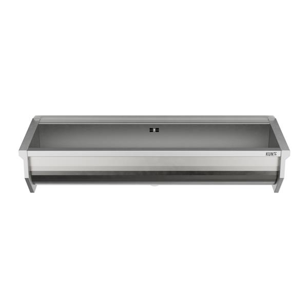 Ausgussbecken SOLIDUM aus Edelstahl, 4 Größen