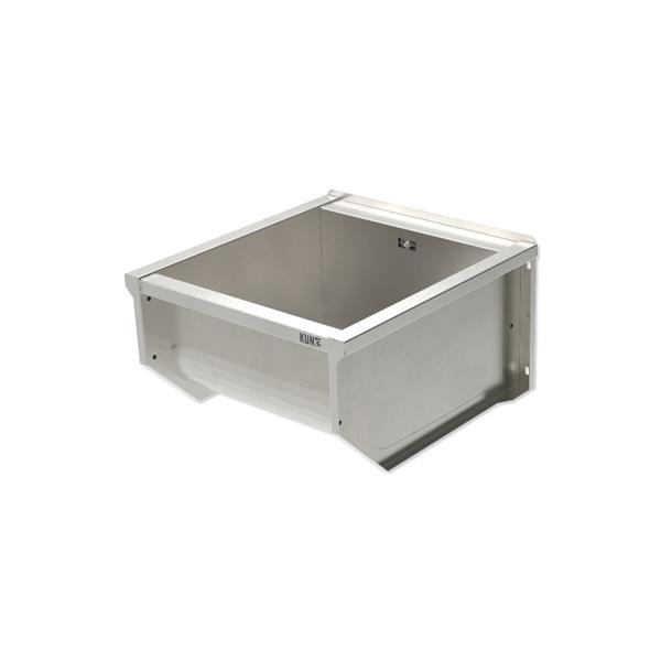 Ausgussbecken SOLIDUM Plus aus Edelstahl, 3 Größen