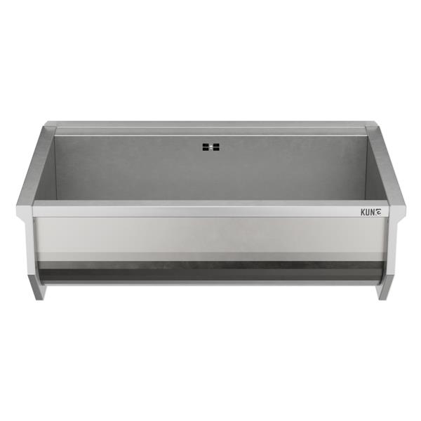 Ausgussbecken SOLIDUM Plus aus Edelstahl, 3 Größen