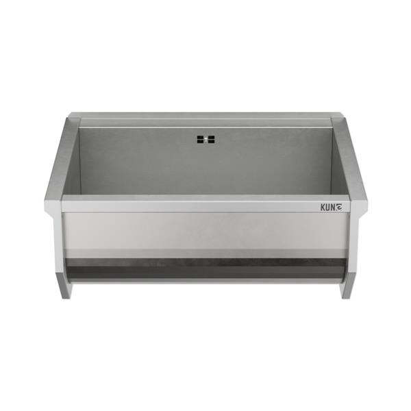 Ausgussbecken SOLIDUM Plus aus Edelstahl, 3 Größen