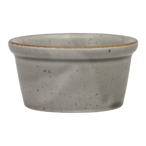 12 x Dipschale Porzellan Serie Ameryka Ø 80 mm - grau