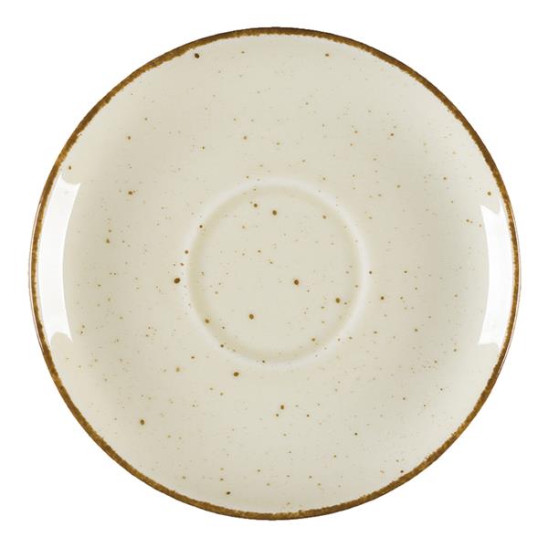 12 x Untertasse Porzellan Serie Aida Ø 145 mm – creme