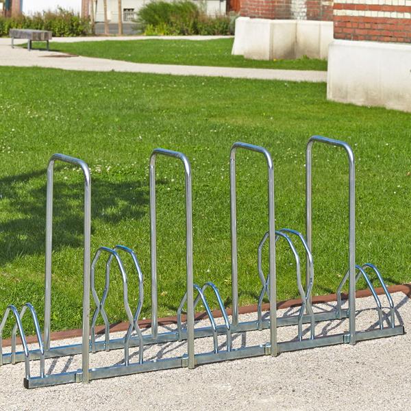 5er - Fahrradständer - 2 Ebenen mit Sicherungsbügel