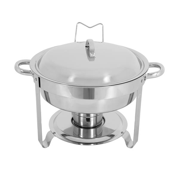 Chafing Dish rund Edelstahldeckel – 5 l