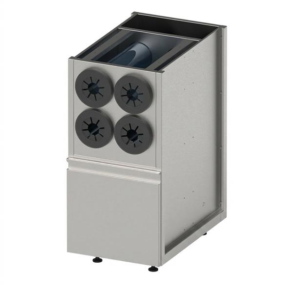 Unterschrank Bar mit Schublade und 4 Becherspendern, Höhe 850 mm