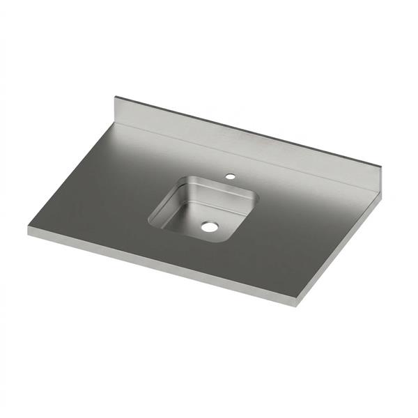 Spülbecken 2/3 GN, 327 x 298 mm, für Arbeitsplatte Bar, Edelstahl