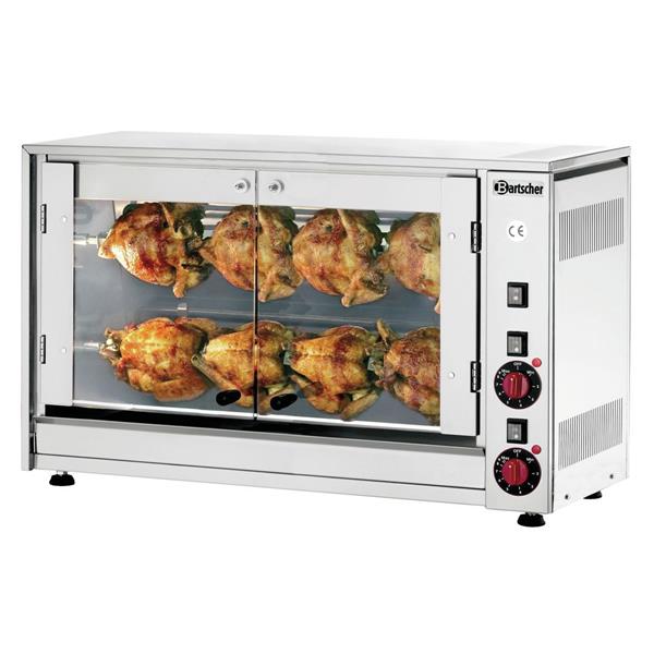 Hähnchengrill P8N Elektro mit Innenbeleuchtung, 8 Hähnchen