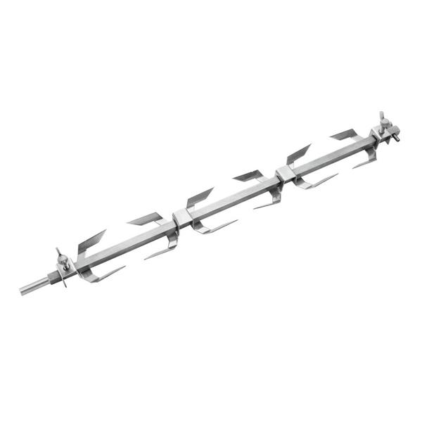 Spieß mit Klammern P6 für Hähnchengrill, 60 x 540 x 50 mm