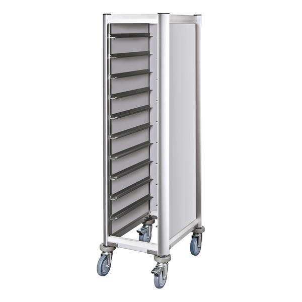 Tablettwagen aus Alu-Profile mit MDF-Seitenteilen