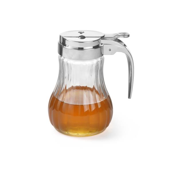 Honigspender Glas / Edelstahl