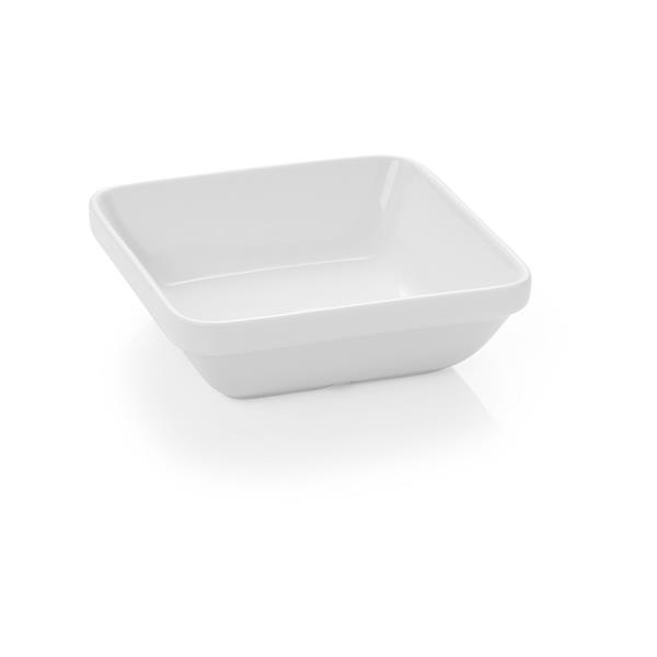 Salatiere aus Porzellan eckig, 0,17 l,6er Set