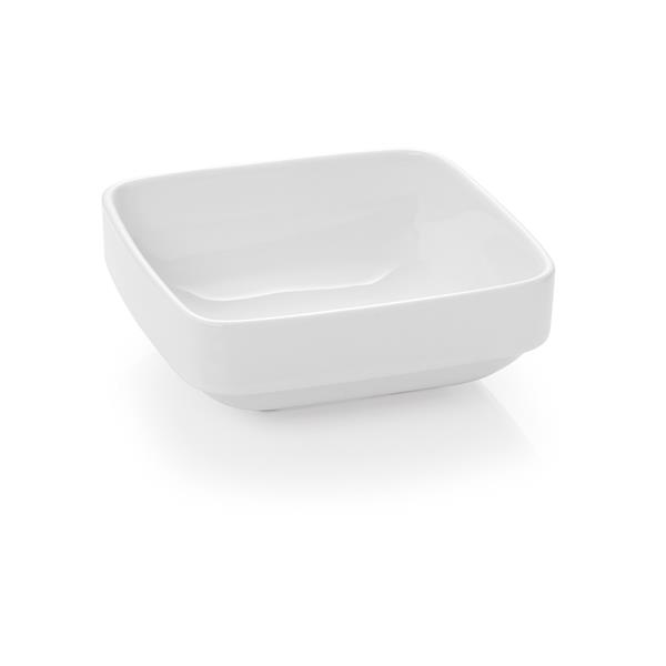 Salatiere Porzellan eckig 250 ml, 6er Set