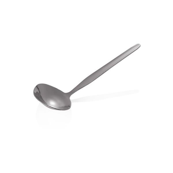 Saucenlöffel - oval aus Chromstahl