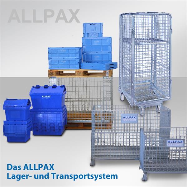 Gitterbox XL LxBxH 1200 x 800 x 900 mm, faltbar, verzinkt