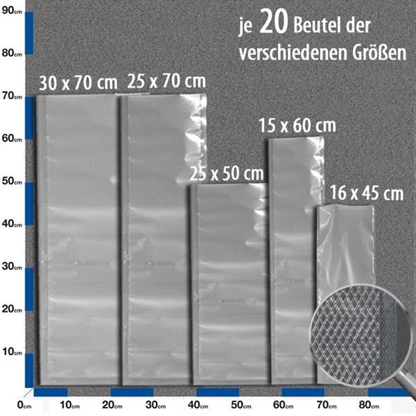 Allpax vacuümzakken "hengelaar" - 100 stuks