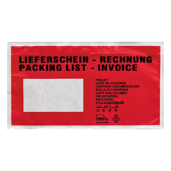 *LIEFERSCHEIN/RECHNUNG* VERSANDTASCHE