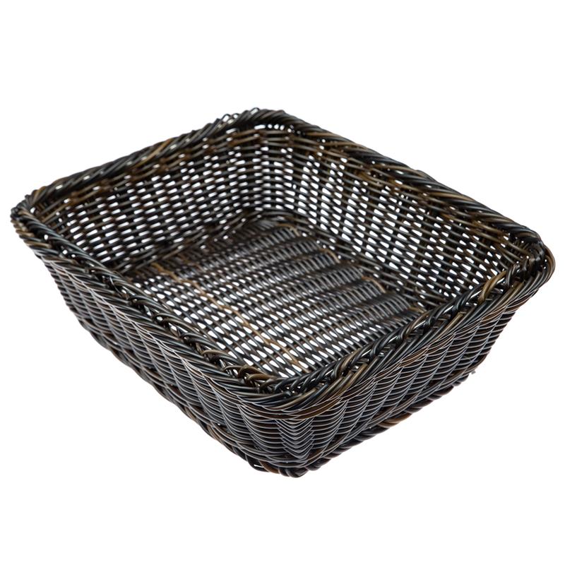 GN Korb -PROFI LINE-, schwarz/braun 10 cm hoch, 6 Größen