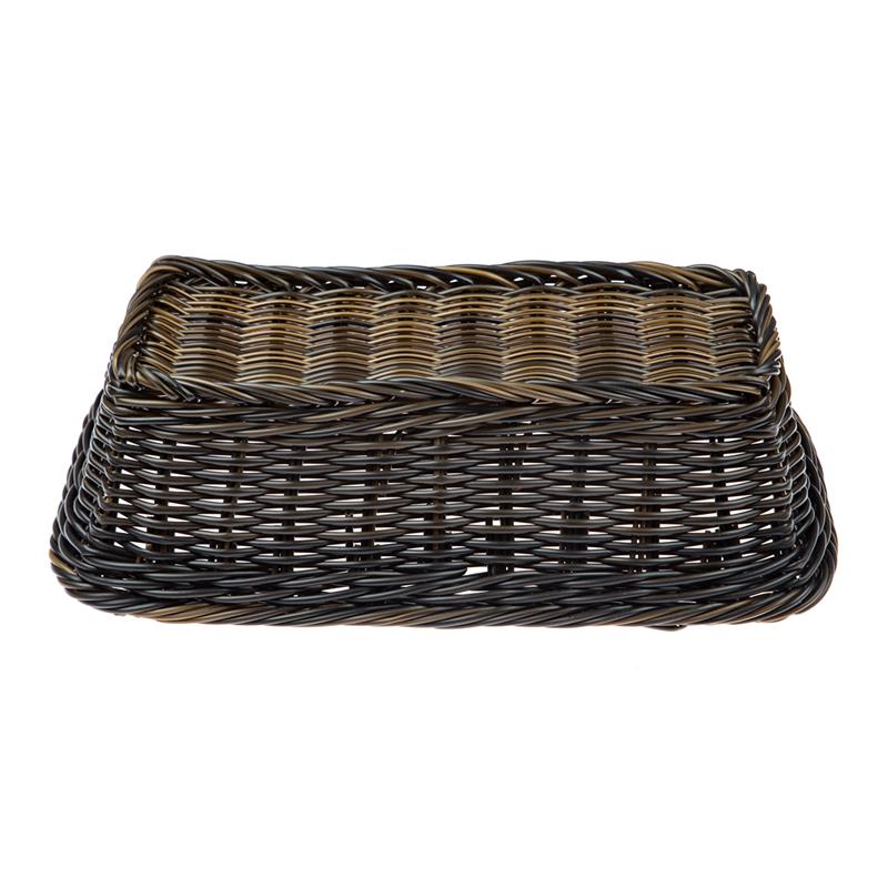 GN Korb -PROFI LINE-, schwarz/braun 10 cm hoch, 6 Größen