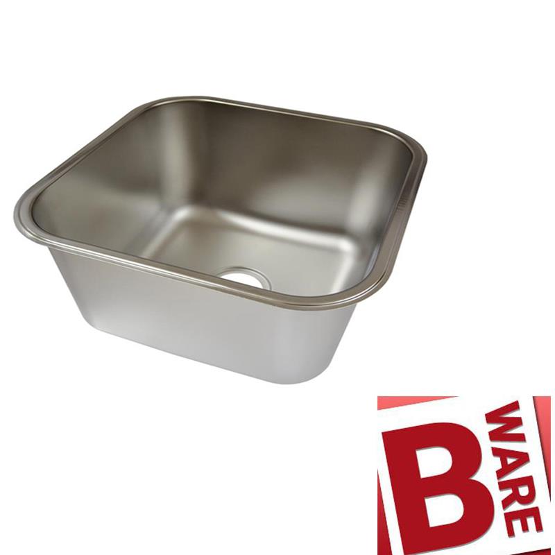 Edelstahl Spülbecken 440 x 440 x 300 mm