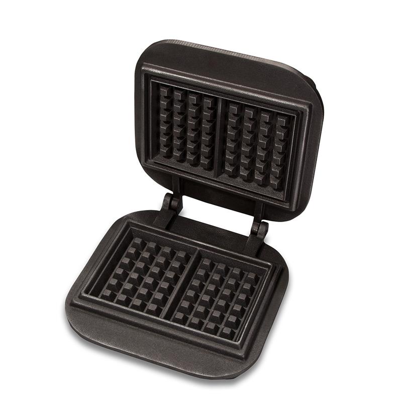 Backplatte Lorraine Waffel für Backsystem I & II - 2 Waffeln à 15 x 10,5 x 3,2 cm - Gusseisen - Waffeleisen Backplattensatz