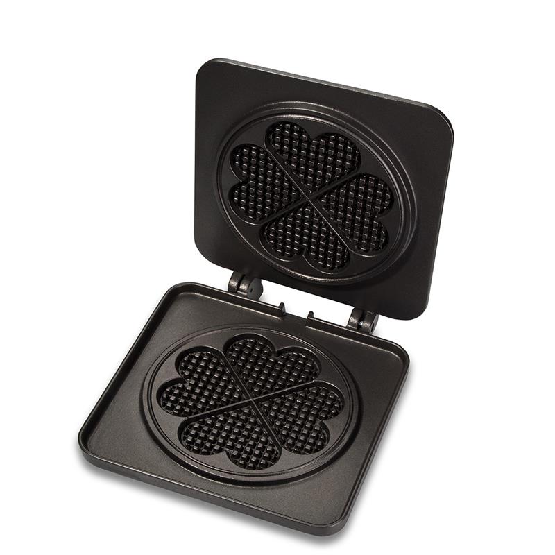 Backplatte Sunny Waffel für Backsystem I & II - 4 Waffeln à Ø 23 x 6 x 2,5 cm - Antihaft - Waffeleisen Backplattensatz