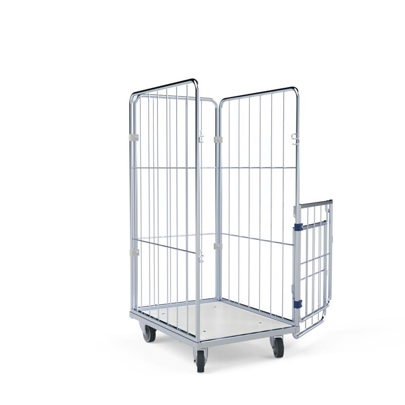 Wäschecontainer geöffnet