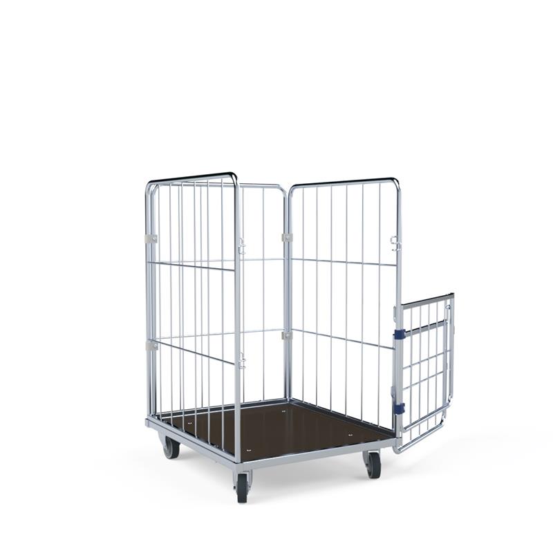Wäschecontainer geöffnet