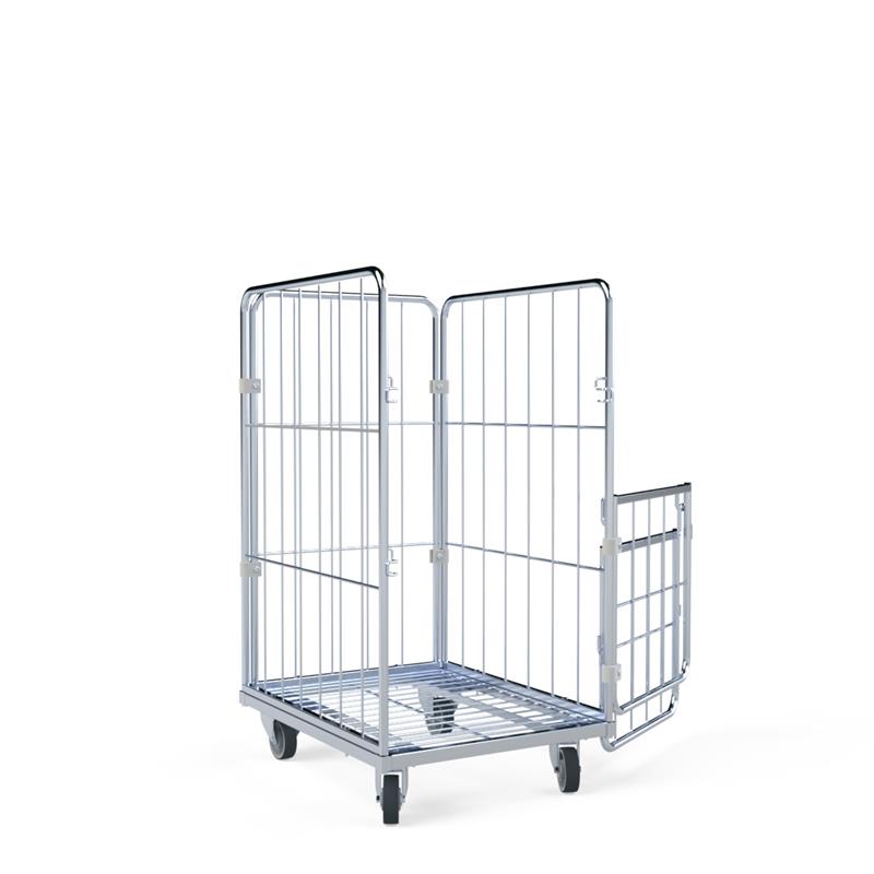 Wäschecontainer geöffnet