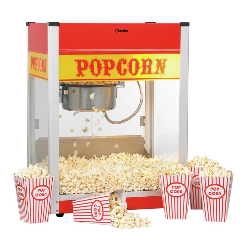 Popcornmaschine V150 – Vintage-Design, 1,5 kg/h, beheizbare Kammer, Edelstahl