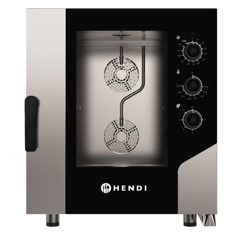 HENDI Konvektions-Dampfgarer Control – 11 × GN 1/1, 15.400?W, Edelstahl, Kombidampf