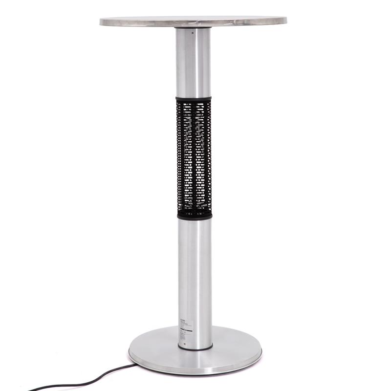 Elektrischer Tischheizstrahler Ø 600 mm – 1500 W Edelstahl