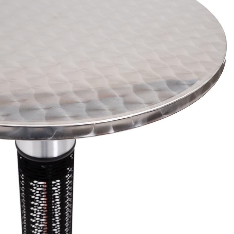 Elektrischer Tischheizstrahler Ø 600 mm – 1500 W Edelstahl