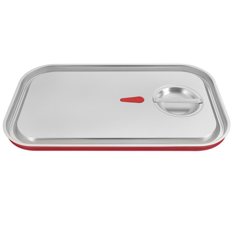 GN-Deckel Edelstahl mit Silikon-Dichtung für GN-Behälter 1/1