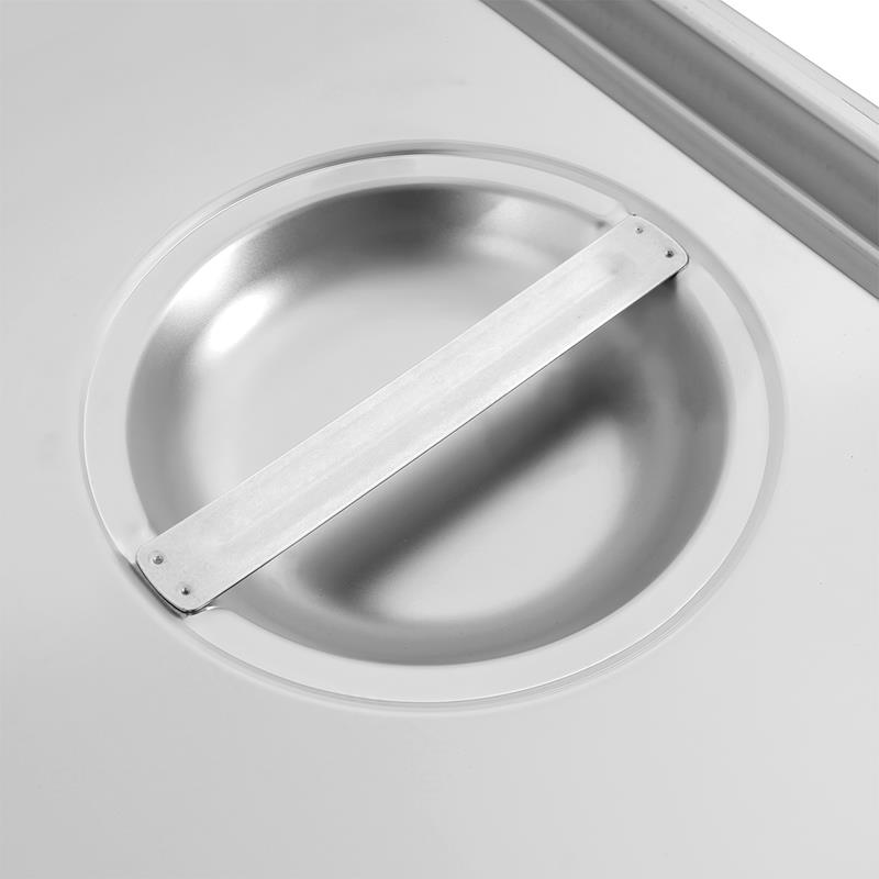 GN-Deckel Edelstahl mit Silikon-Dichtung für GN-Behälter 1/2