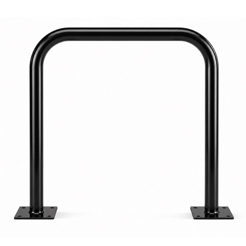 Fahrradständer Anlehnbügel Stahl schwarz – 800 x 775 mm