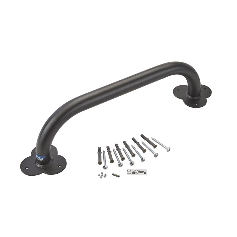 Absperrbügel für Lastenfahrrad, Stahl Ø 50 mm, grau