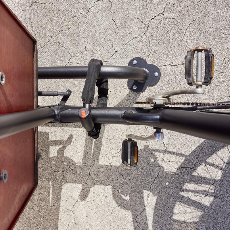 Absperrbügel für Lastenfahrrad, Stahl Ø 50 mm, grau