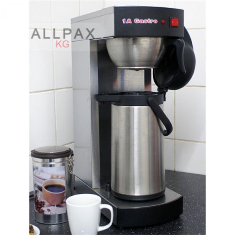 ALLPAX Filter-Kaffeemaschine + 2.2-li-Pumpkanne, Edelstahl