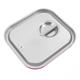 GN-Deckel Edelstahl mit Silikon-Dichtung für GN-Behälter 1/2