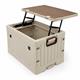 Campingbox faltbar ausziehbarer Klapptisch, beige – 45 l