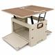 Campingbox faltbar ausziehbarer Klapptisch, beige – 45 l