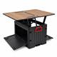 Campingbox faltbar ausziehbarer Klapptisch, schwarz – 45 l