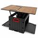 Campingbox faltbar ausziehbarer Klapptisch, schwarz – 45 l