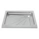 Duscheinbauwanne aus Edelstahl, 800 x 800 mm oder 900 x 900 mm