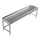 Bodenstehende Waschrinne Edelstahl 2400 mm – 3 Waschplätze