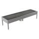 Schuhreinigungsanlage Edelstahl 2100 mm, 3 Reinigungsplätze